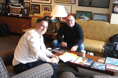 Darren with NDP MP Brian Massey